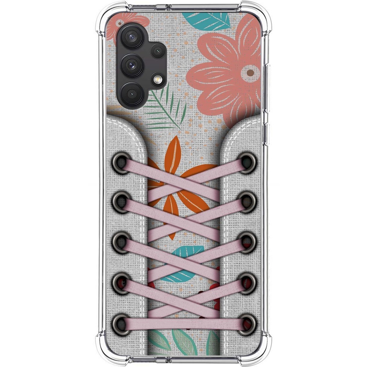 Funda Silicona Antigolpes para Samsung Galaxy A32 4G diseño Zapatillas 09 Dibujos