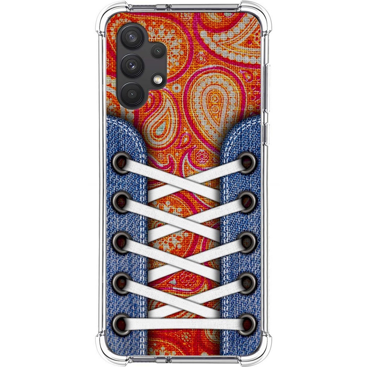 Funda Silicona Antigolpes para Samsung Galaxy A32 4G diseño Zapatillas 10 Dibujos