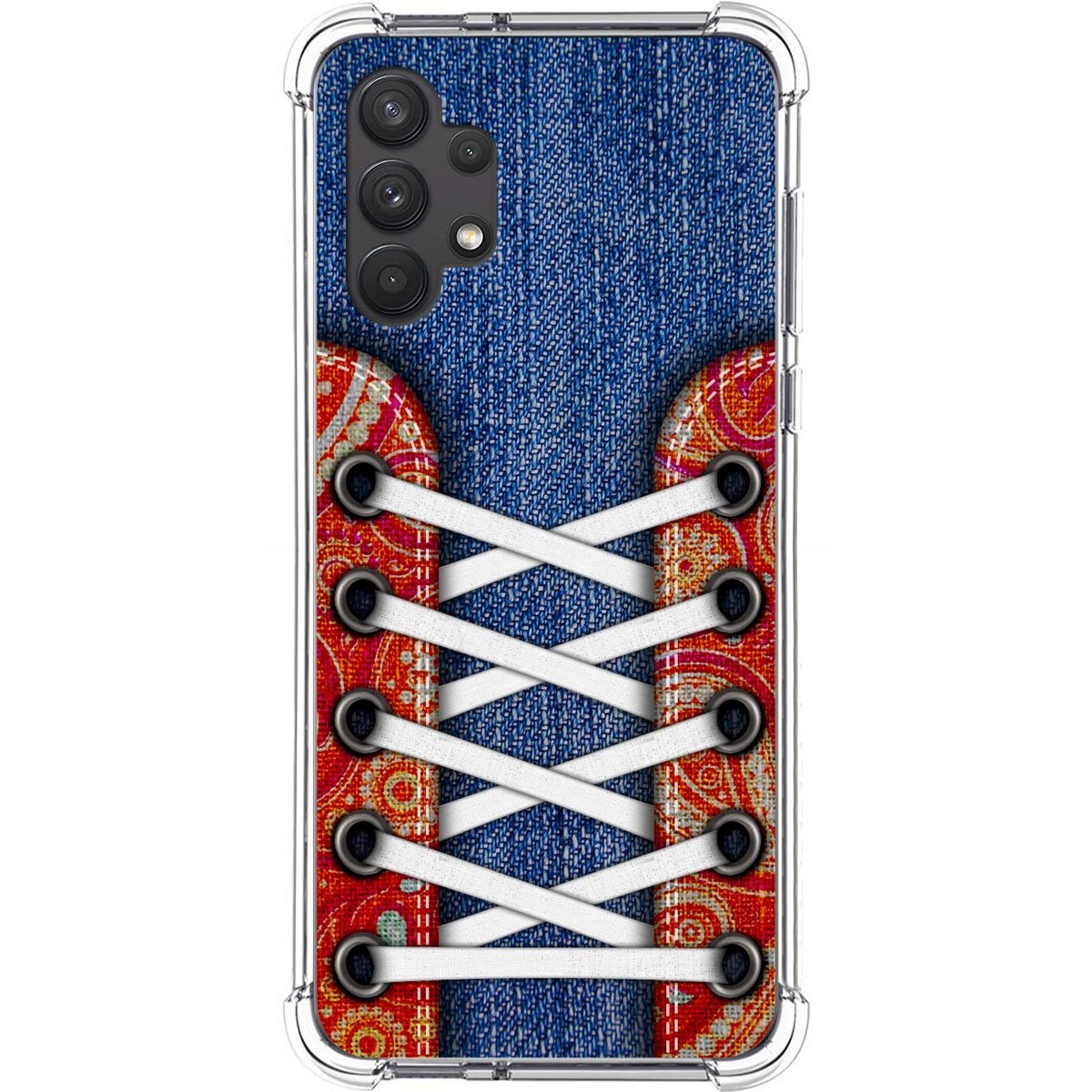 Funda Silicona Antigolpes para Samsung Galaxy A32 4G diseño Zapatillas 11 Dibujos