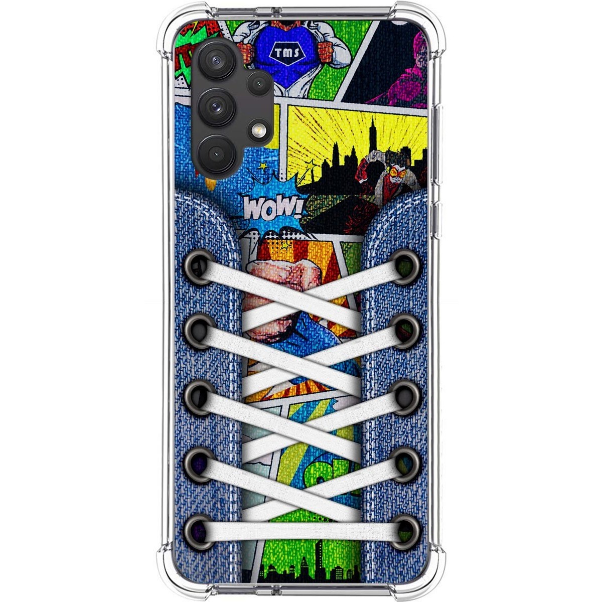 Funda Silicona Antigolpes para Samsung Galaxy A32 4G diseño Zapatillas 14 Dibujos