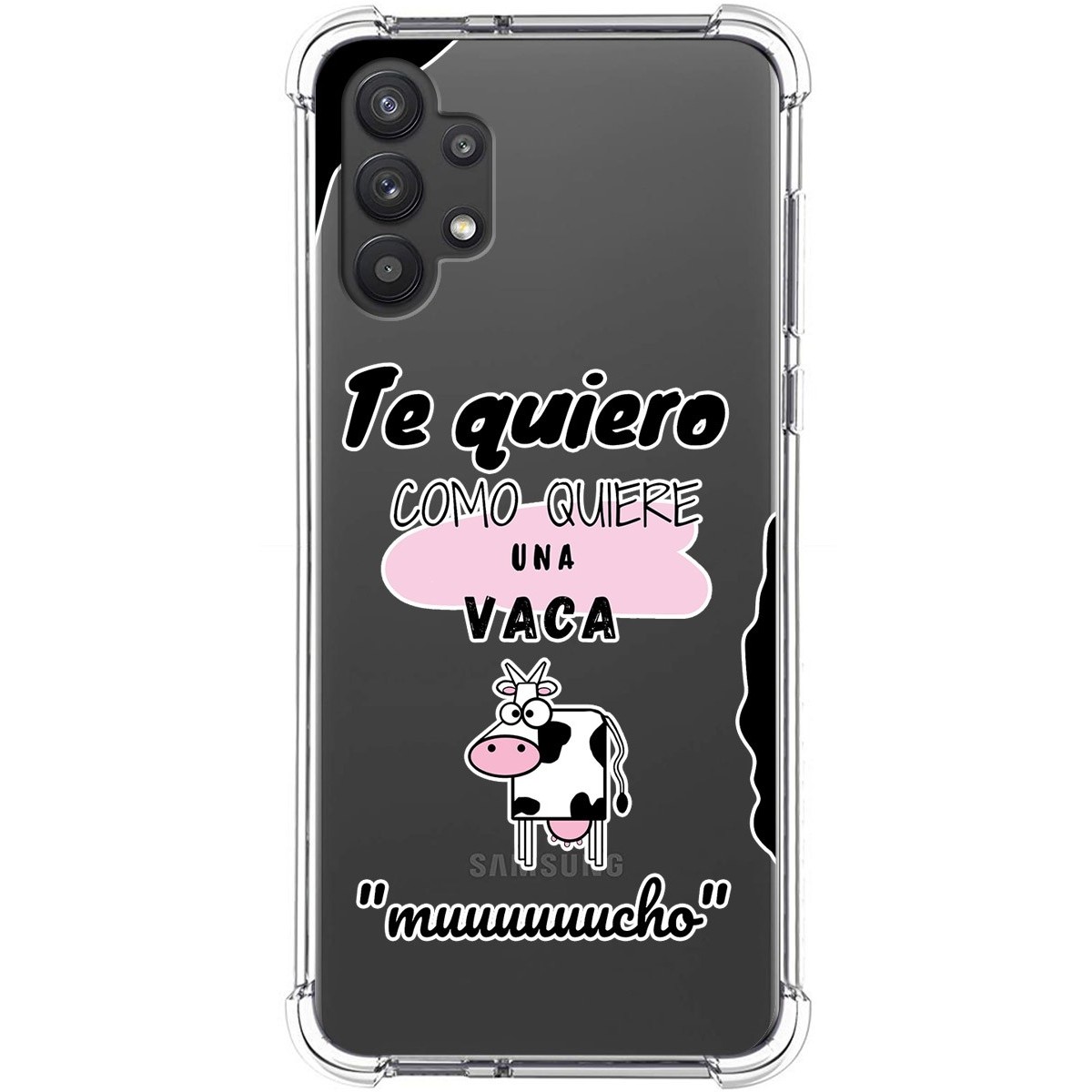 Funda Silicona Antigolpes para Samsung Galaxy A32 5G diseño Vaca Dibujos
