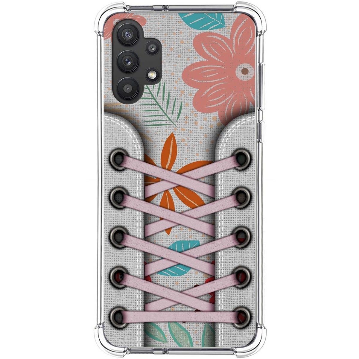Funda Silicona Antigolpes para Samsung Galaxy A32 5G diseño Zapatillas 09 Dibujos
