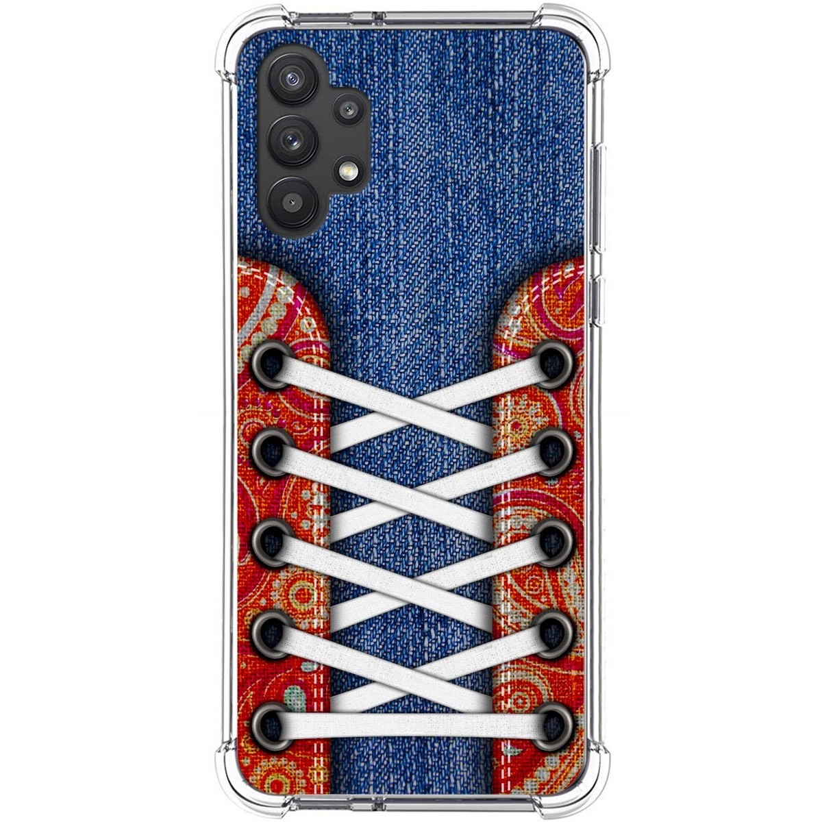 Funda Silicona Antigolpes para Samsung Galaxy A32 5G diseño Zapatillas 11 Dibujos