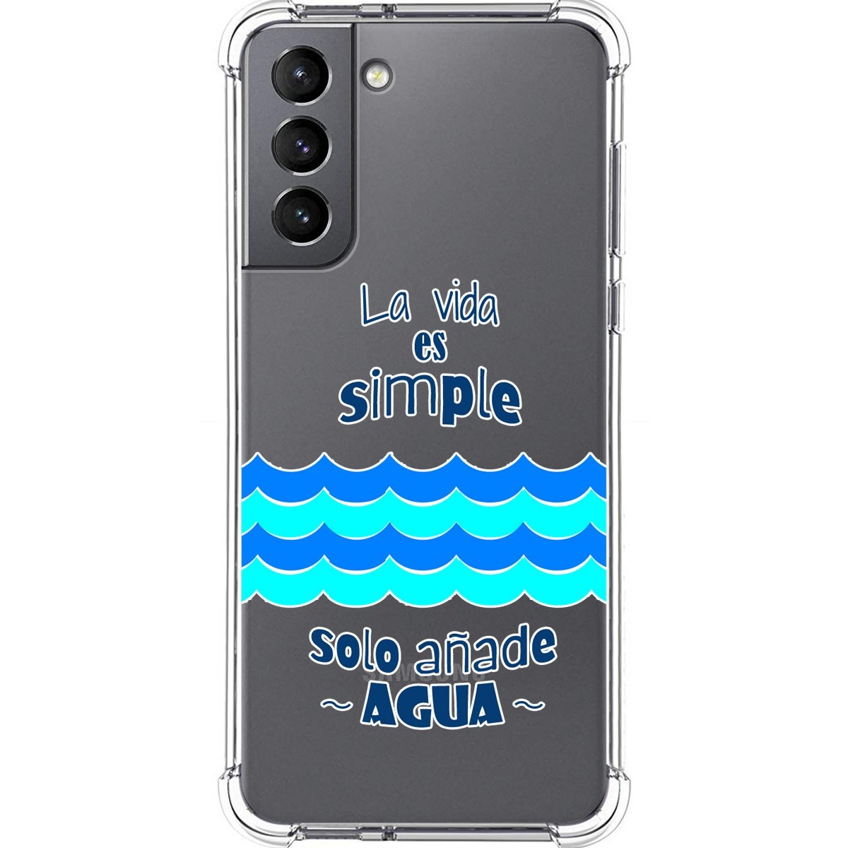 Funda Silicona Antigolpes para Samsung Galaxy S21 5G diseño Agua Dibujos