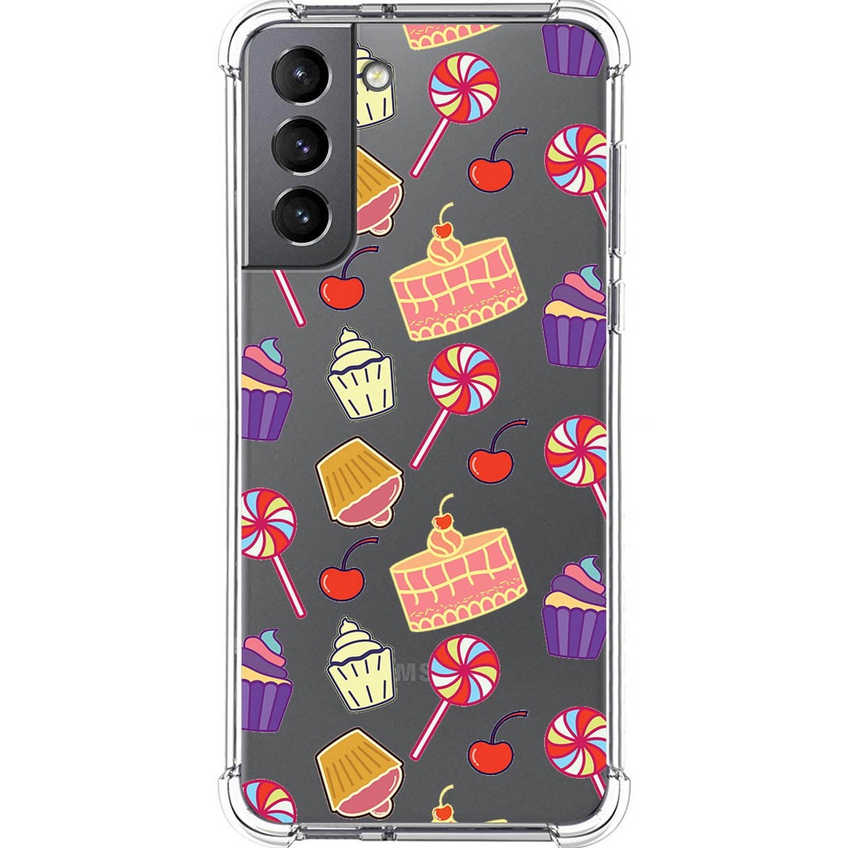 Funda Silicona Antigolpes para Samsung Galaxy S21 5G diseño Dulces 01 Dibujos