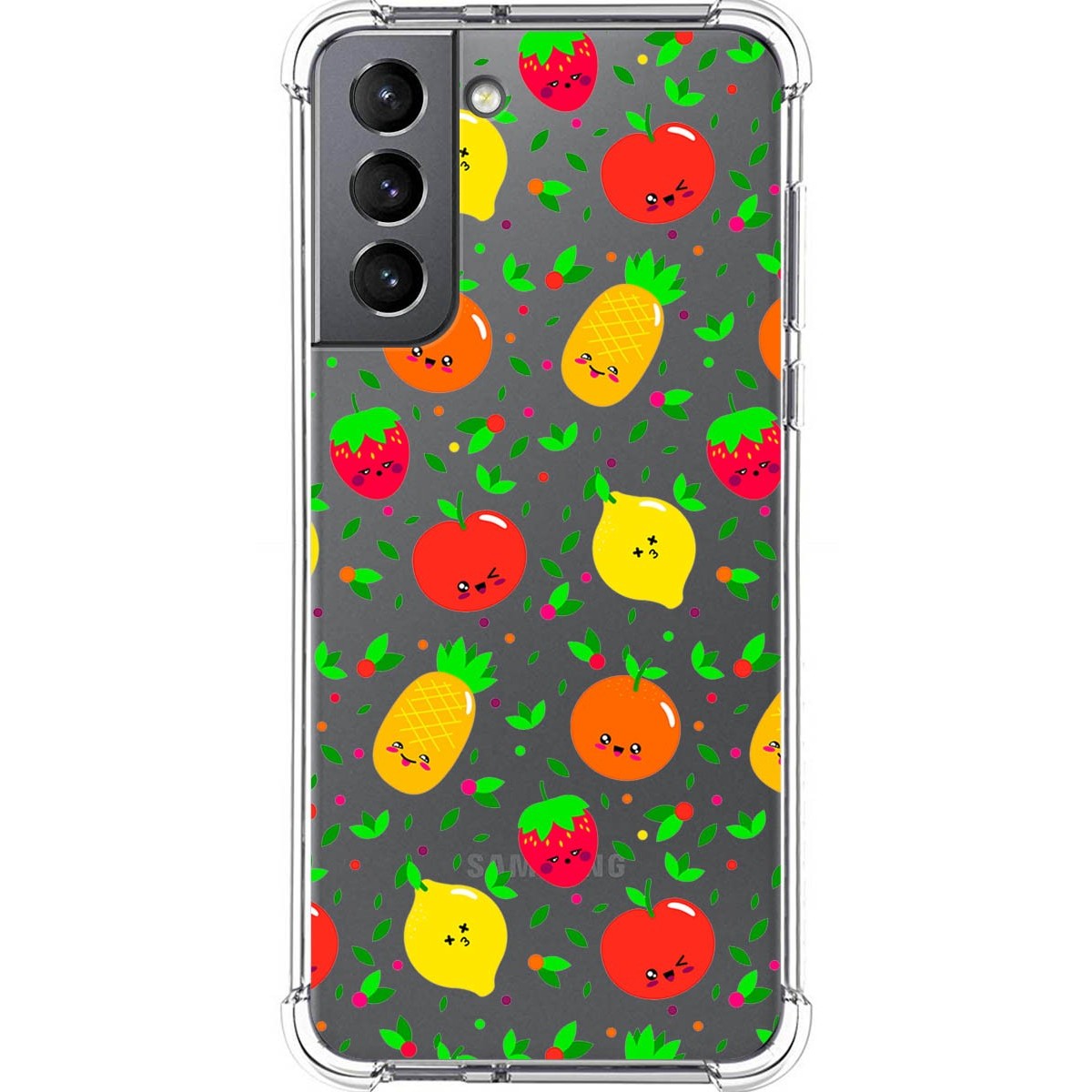 Funda Silicona Antigolpes para Samsung Galaxy S21 5G diseño Frutas 01 Dibujos