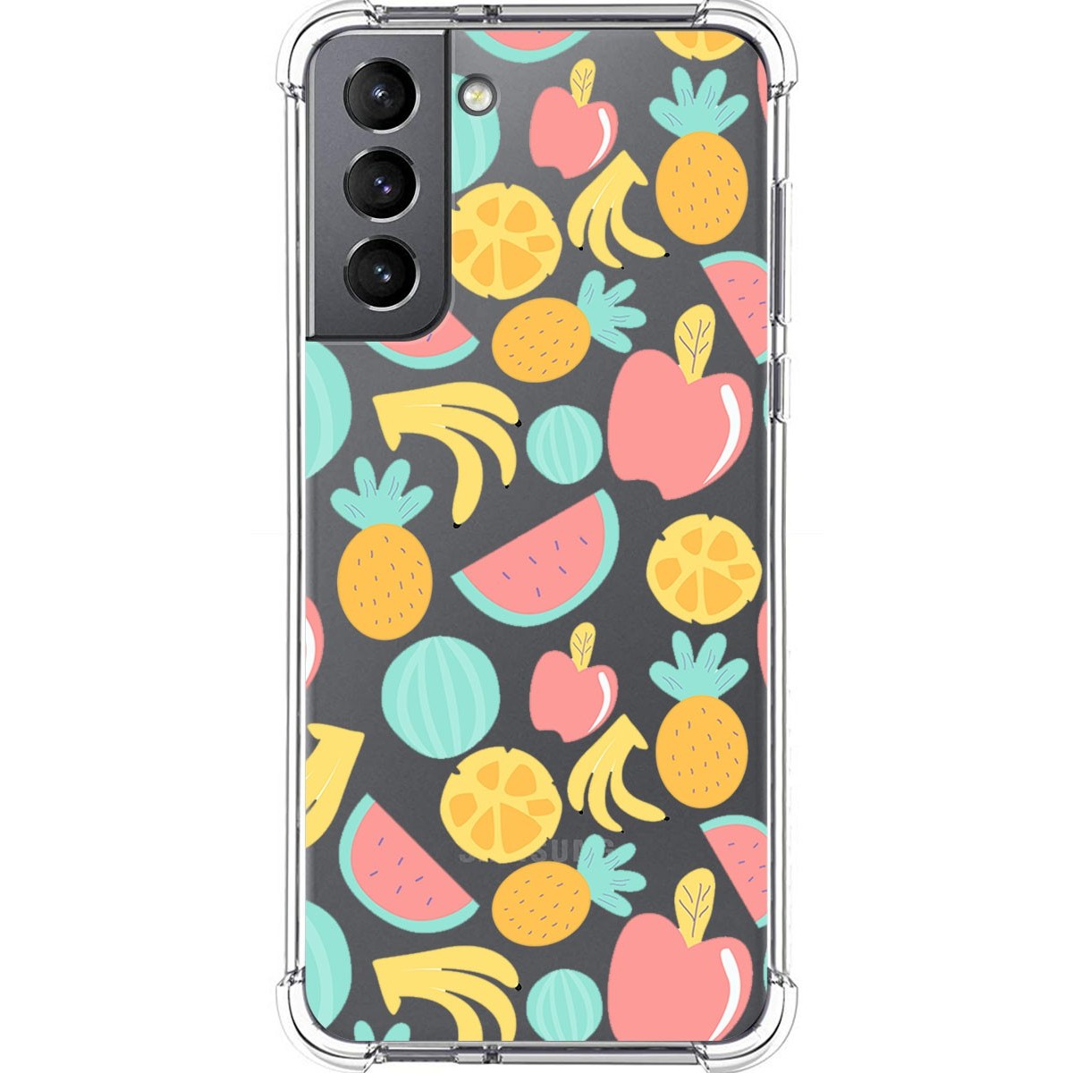 Funda Silicona Antigolpes para Samsung Galaxy S21 5G diseño Frutas 02 Dibujos
