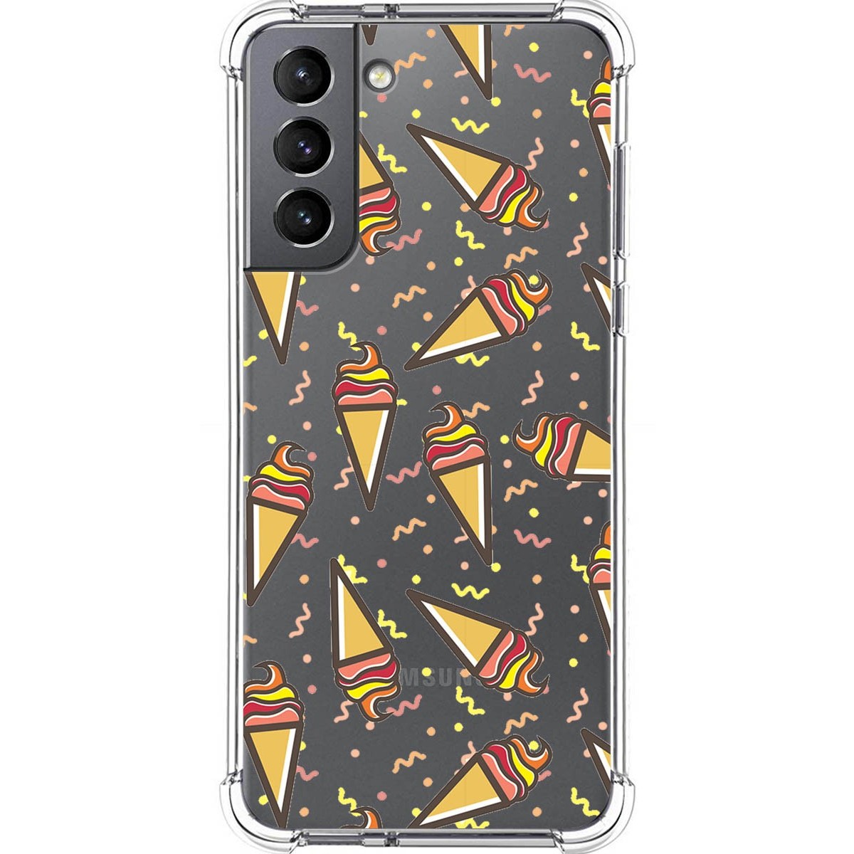 Funda Silicona Antigolpes para Samsung Galaxy S21 5G diseño Helados Dibujos
