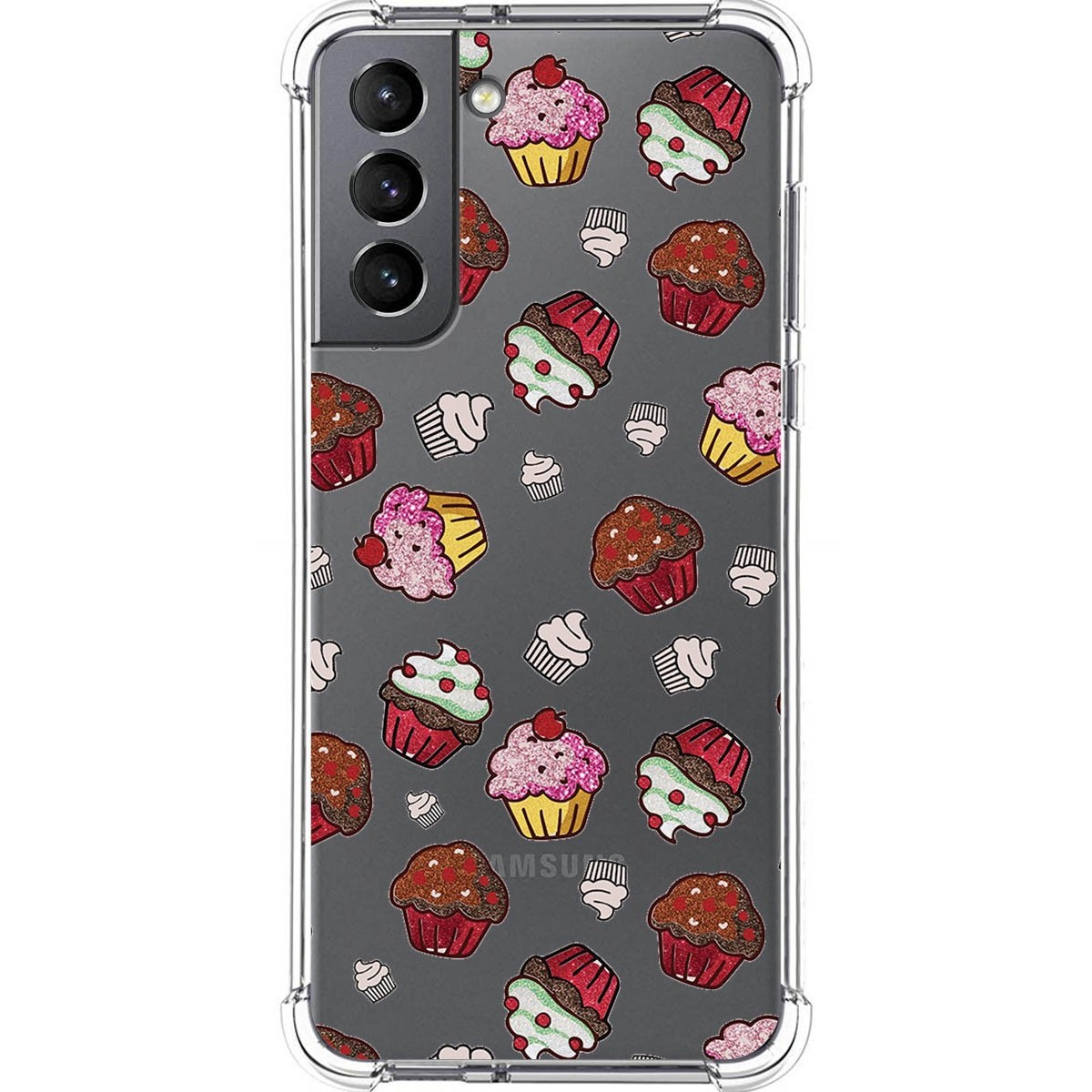 Funda Silicona Antigolpes para Samsung Galaxy S21 5G diseño Muffins Dibujos
