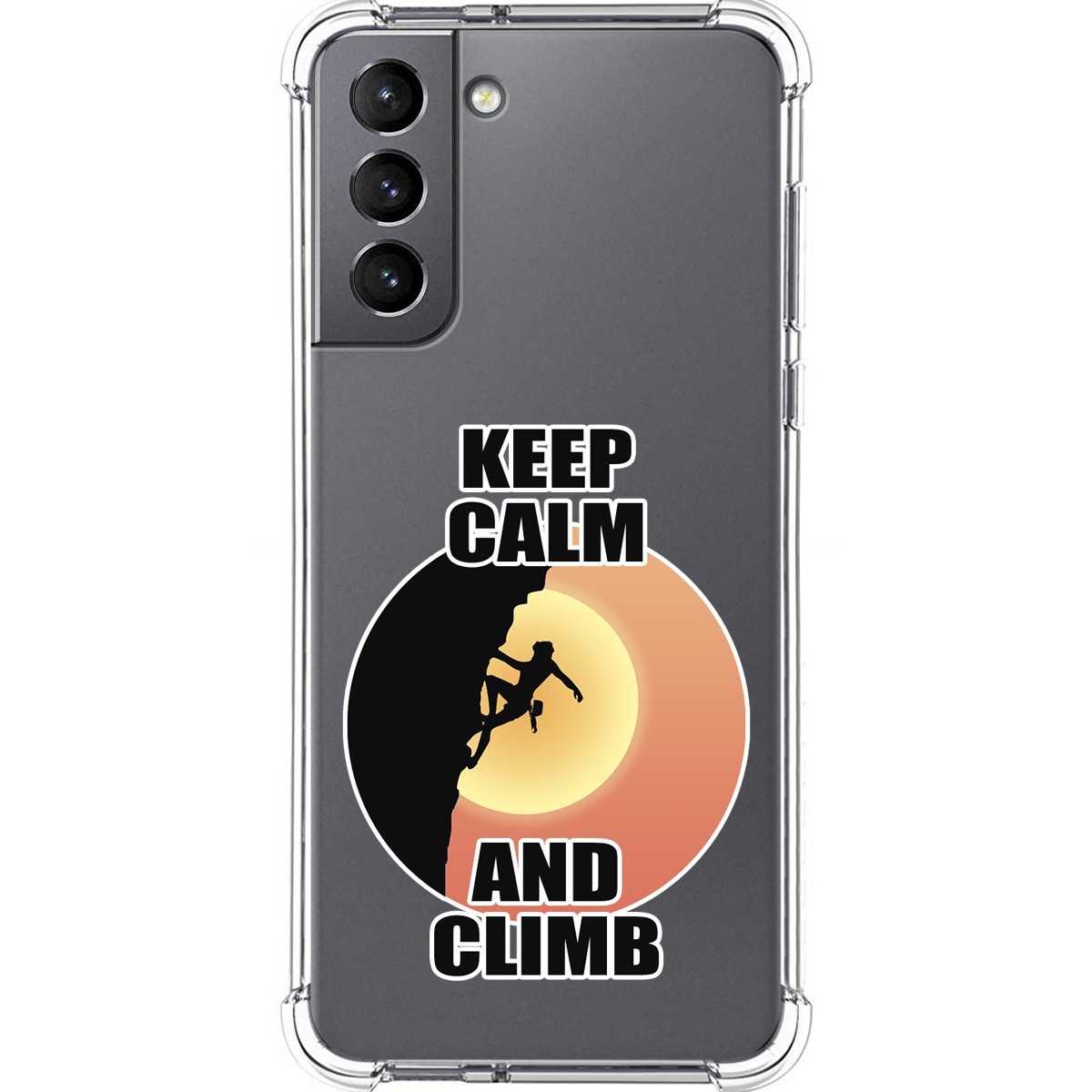 Funda Silicona Antigolpes para Samsung Galaxy S21 5G diseño Mujer Escalada Dibujos