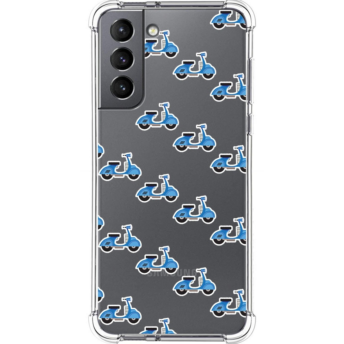 Funda Silicona Antigolpes para Samsung Galaxy S21 5G diseño Scooter Dibujos