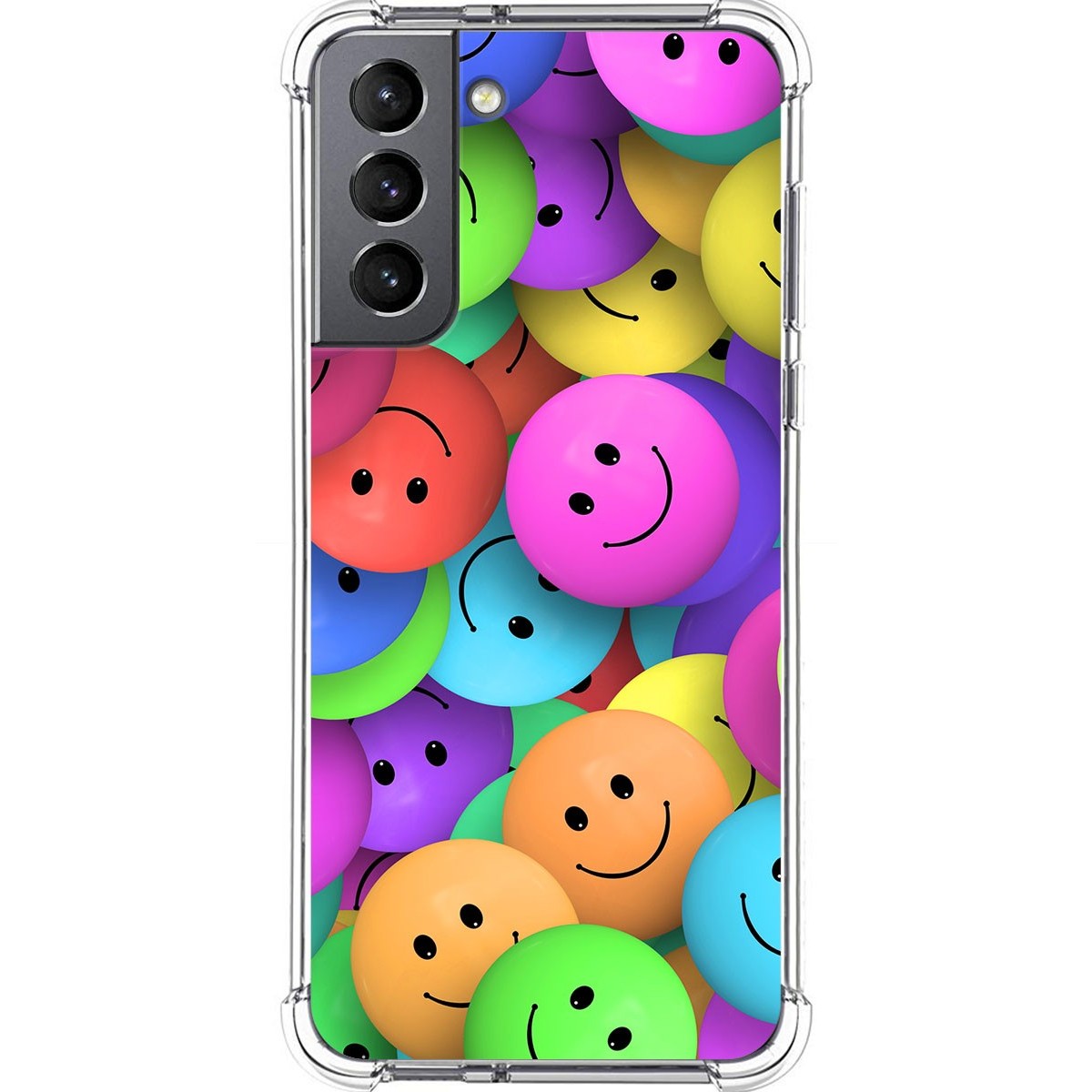 Funda Silicona Antigolpes para Samsung Galaxy S21 5G diseño Smile Dibujos