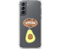 Funda Silicona Antigolpes para Samsung Galaxy S21 5G diseño Vegan Life Dibujos