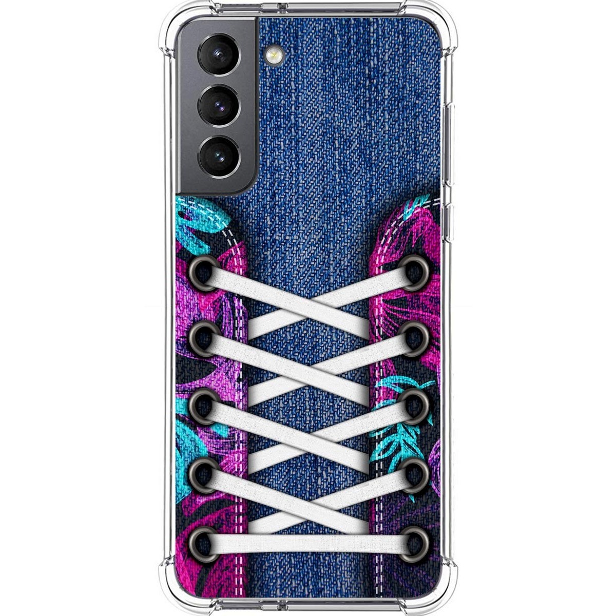 Funda Silicona Antigolpes para Samsung Galaxy S21 5G diseño Zapatillas 06 Dibujos