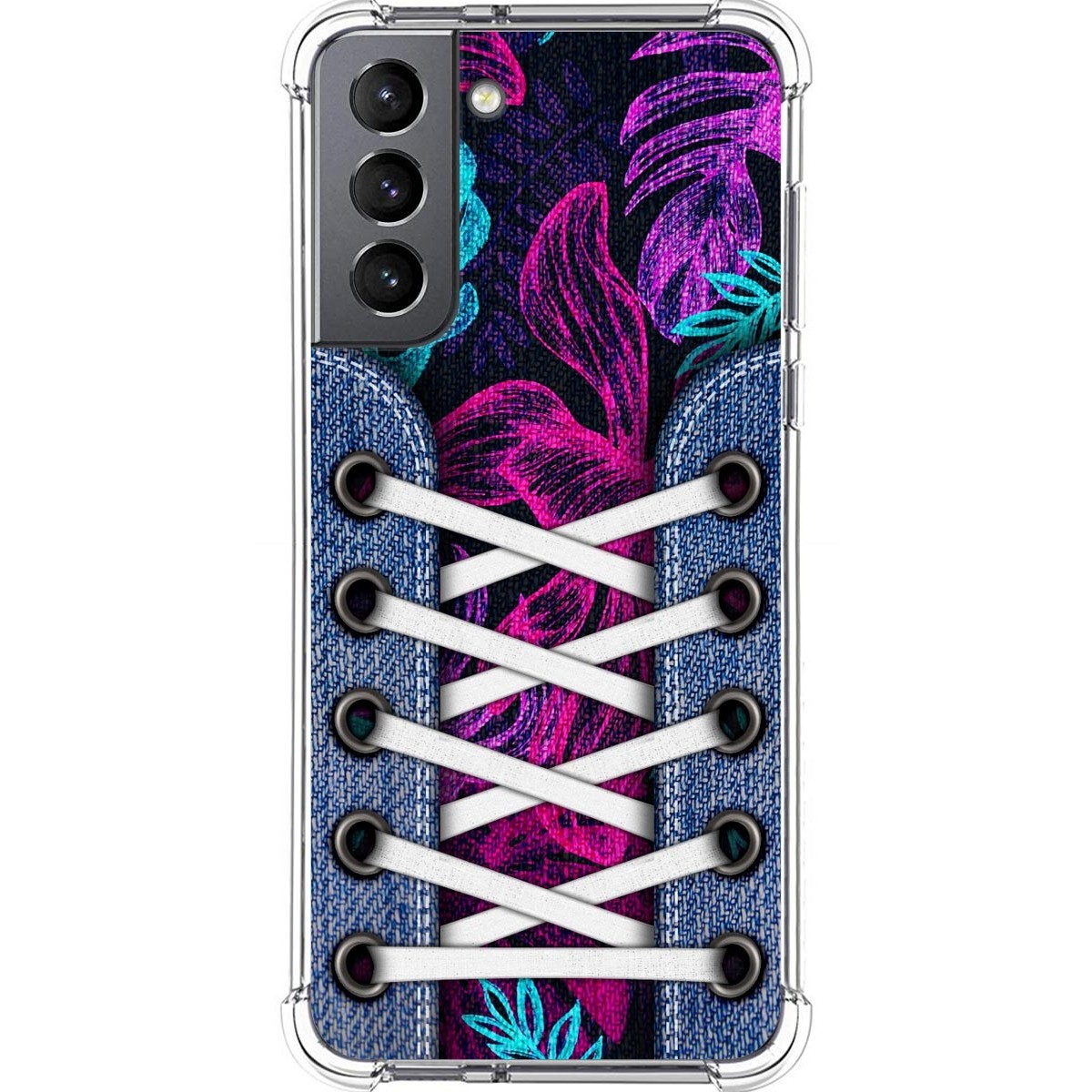 Funda Silicona Antigolpes para Samsung Galaxy S21 5G diseño Zapatillas 07 Dibujos
