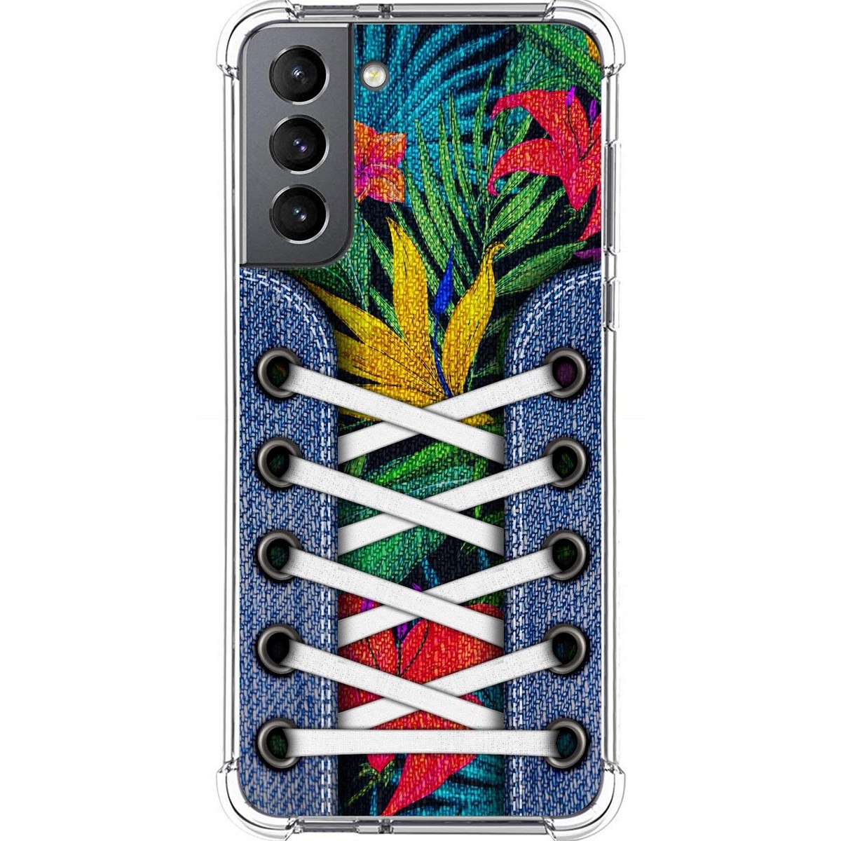 Funda Silicona Antigolpes para Samsung Galaxy S21 5G diseño Zapatillas 12 Dibujos