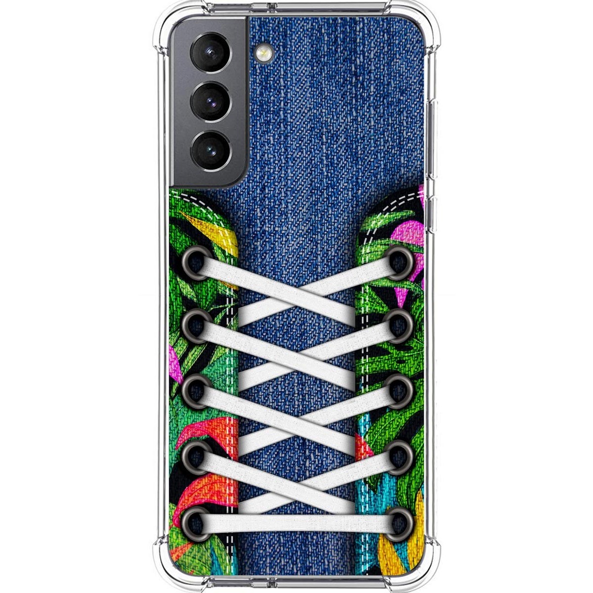 Funda Silicona Antigolpes para Samsung Galaxy S21 5G diseño Zapatillas 13 Dibujos
