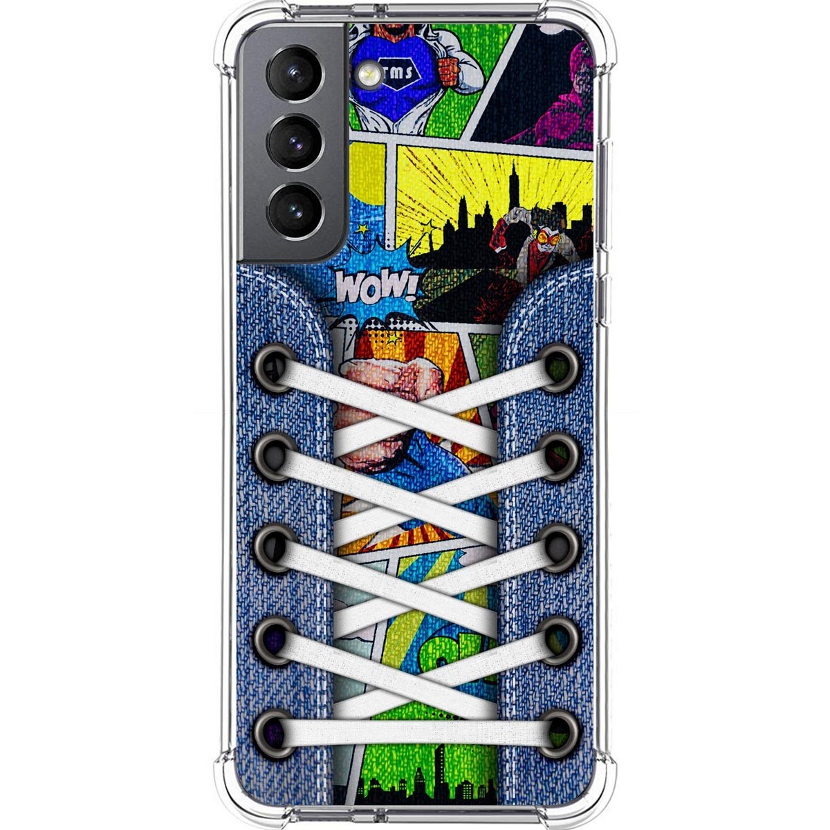 Funda Silicona Antigolpes para Samsung Galaxy S21 5G diseño Zapatillas 14 Dibujos
