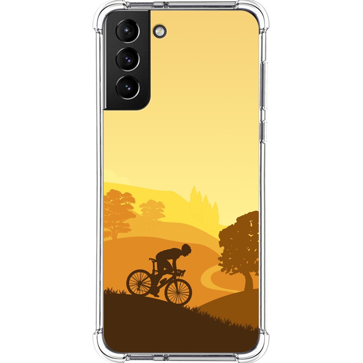 Funda Silicona Antigolpes para Samsung Galaxy S21+ Plus 5G diseño Ciclista Dibujos
