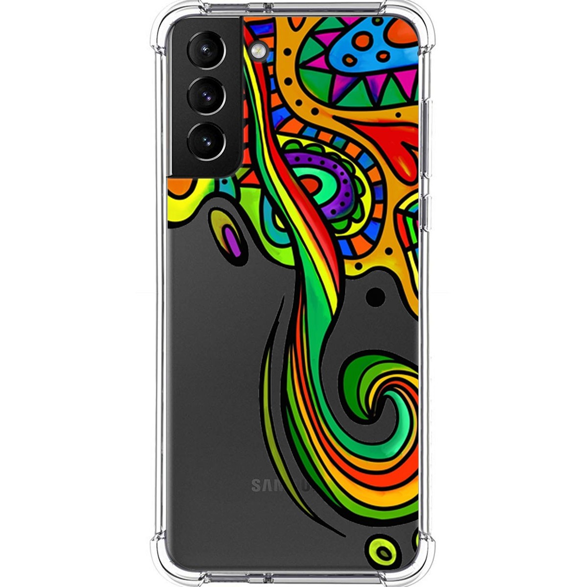Funda Silicona Antigolpes para Samsung Galaxy S21+ Plus 5G diseño Colores Dibujos