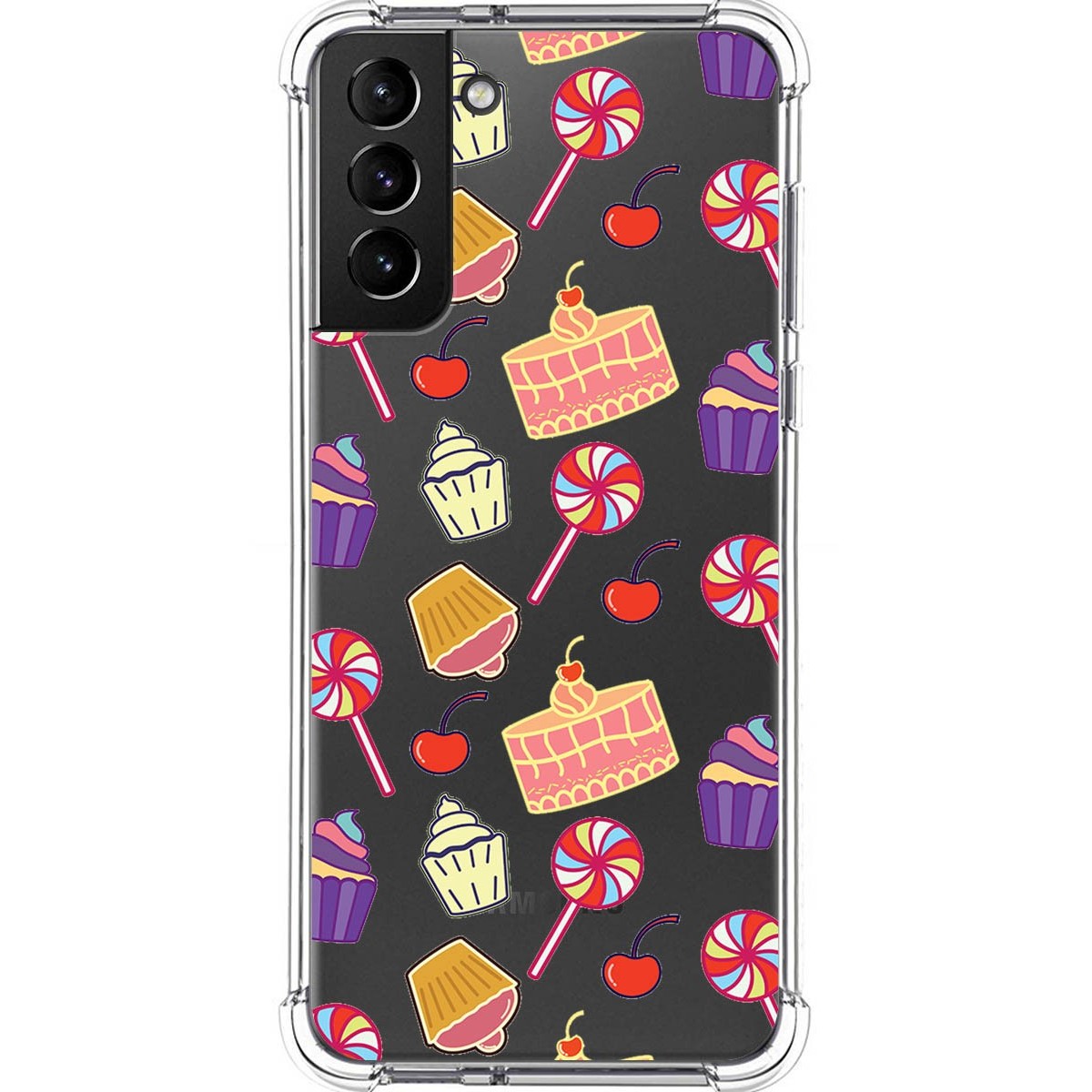 Funda Silicona Antigolpes para Samsung Galaxy S21+ Plus 5G diseño Dulces 01 Dibujos