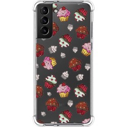 Funda Silicona Antigolpes para Samsung Galaxy S21+ Plus 5G diseño Muffins Dibujos