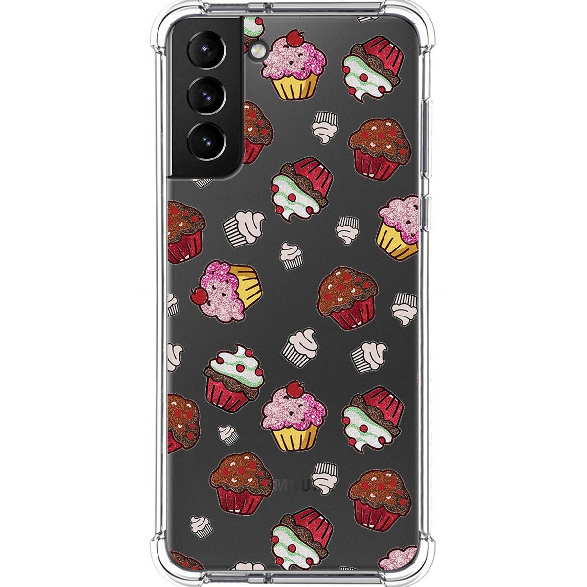 Funda Silicona Antigolpes para Samsung Galaxy S21+ Plus 5G diseño Muffins Dibujos