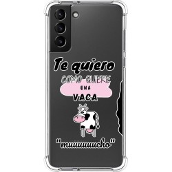 Funda Silicona Antigolpes para Samsung Galaxy S21+ Plus 5G diseño Vaca Dibujos