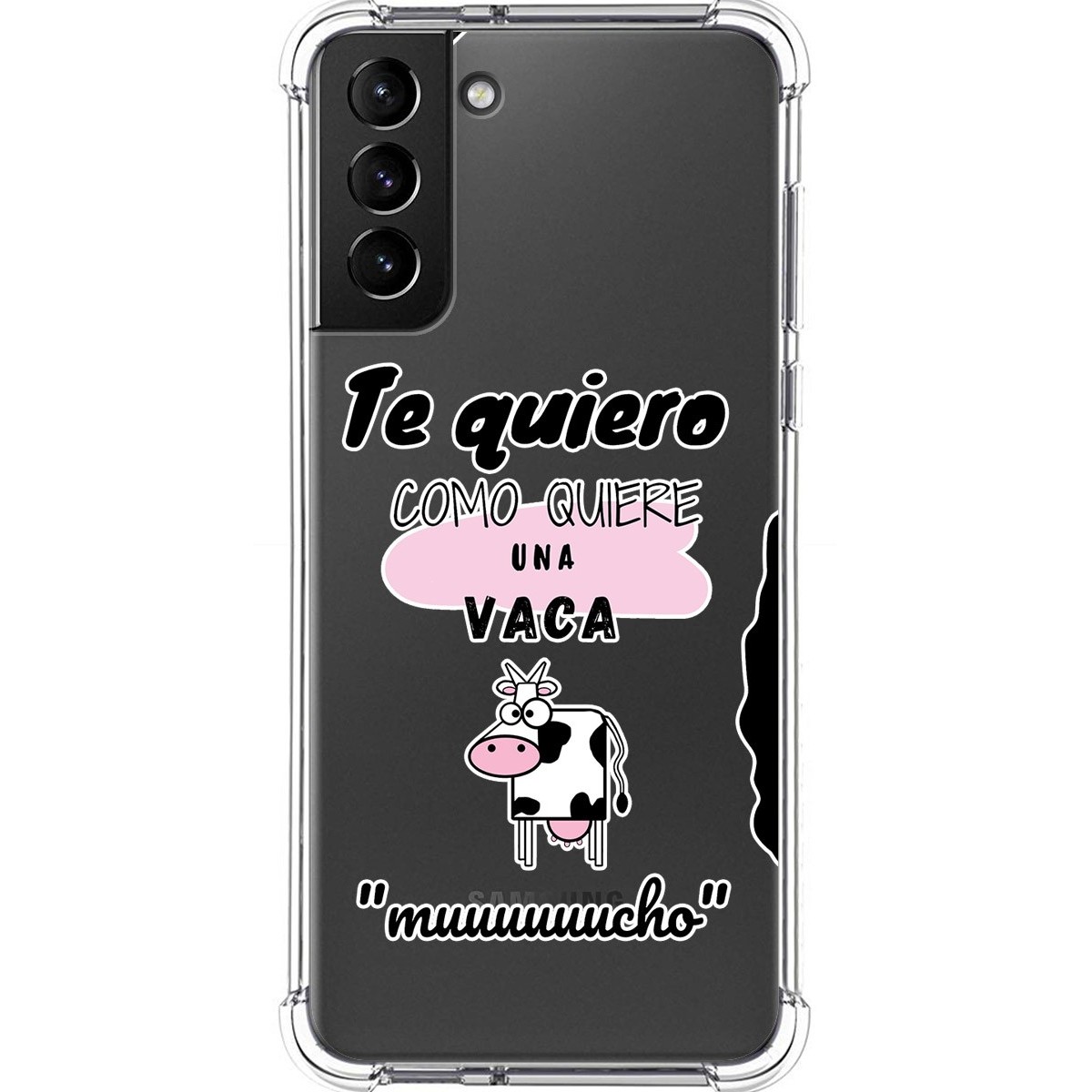 Funda Silicona Antigolpes para Samsung Galaxy S21+ Plus 5G diseño Vaca Dibujos