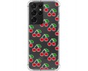 Funda Silicona Antigolpes para Samsung Galaxy S21 Ultra 5G diseño Cerezas Dibujos