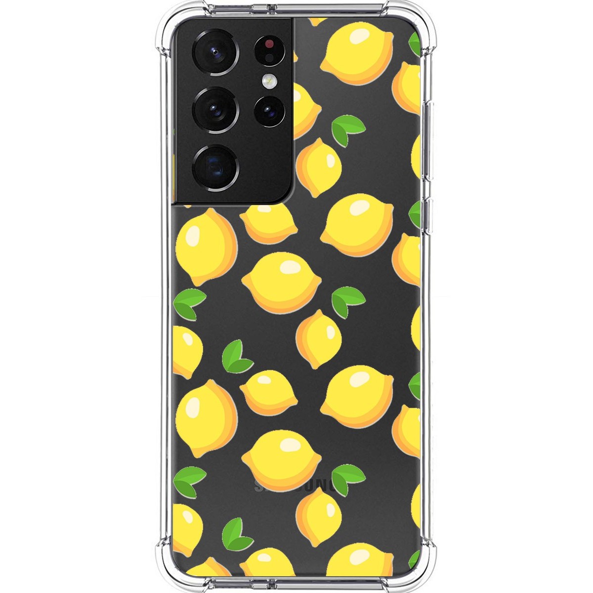 Funda Silicona Antigolpes para Samsung Galaxy S21 Ultra 5G diseño Limones Dibujos