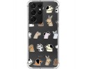 Funda Silicona Antigolpes para Samsung Galaxy S21 Ultra 5G diseño Perros Dibujos