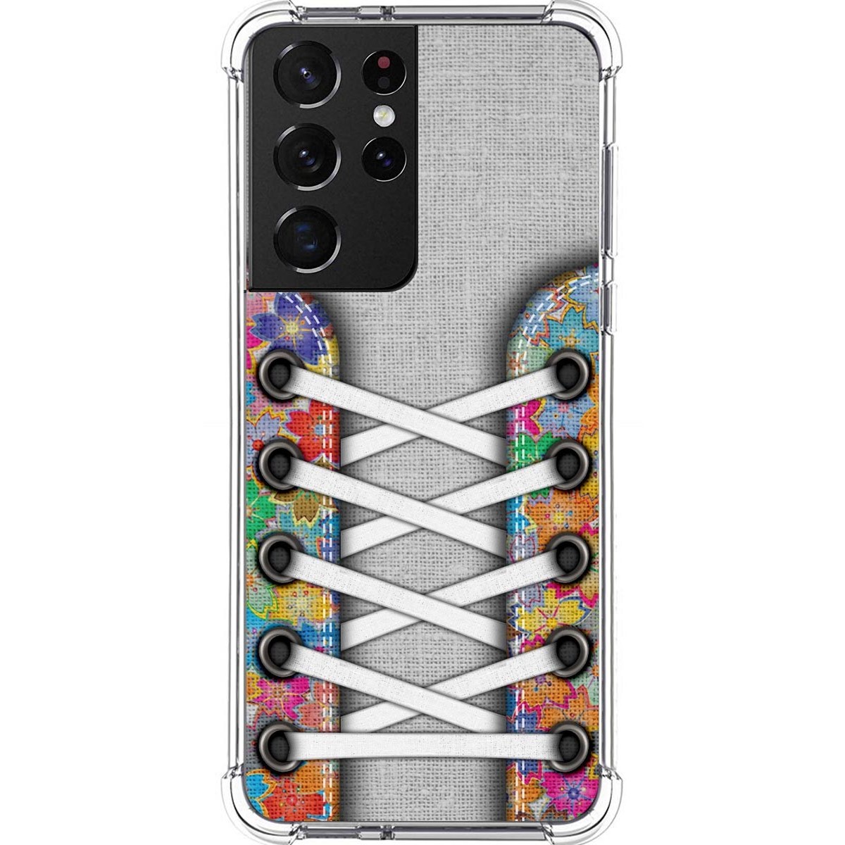 Funda Silicona Antigolpes para Samsung Galaxy S21 Ultra 5G diseño Zapatillas 04 Dibujos