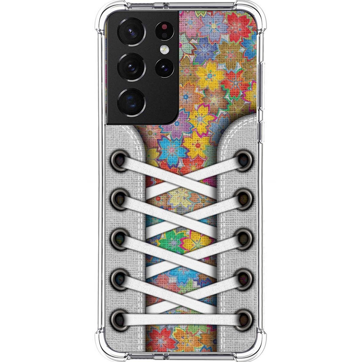 Funda Silicona Antigolpes para Samsung Galaxy S21 Ultra 5G diseño Zapatillas 05 Dibujos