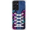 Funda Silicona Antigolpes para Samsung Galaxy S21 Ultra 5G diseño Zapatillas 06 Dibujos