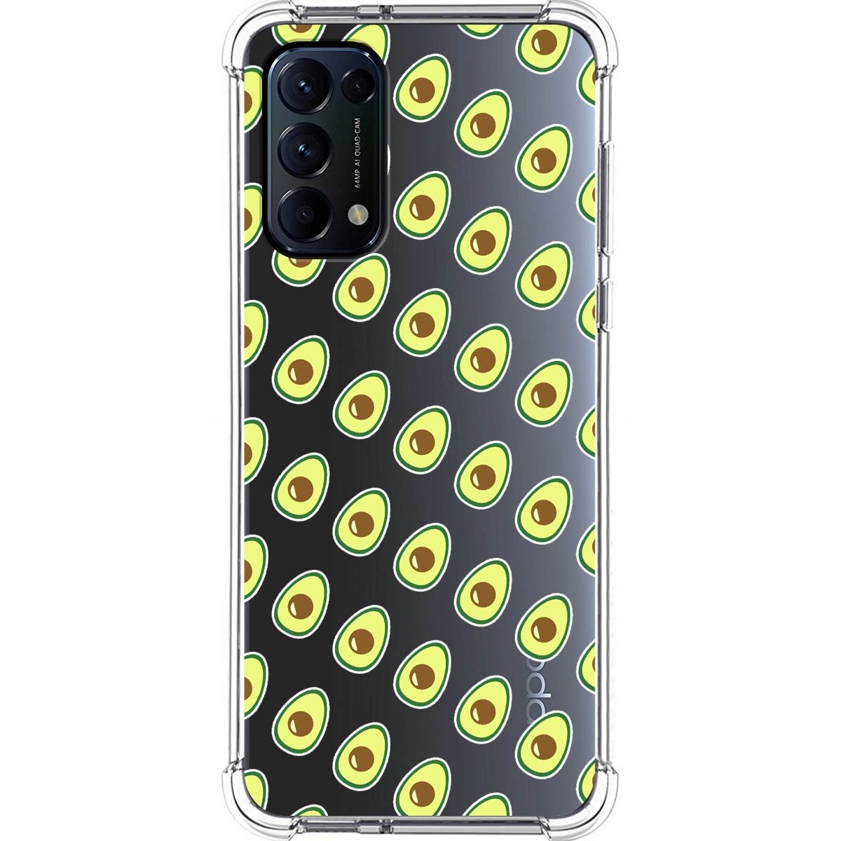 Funda Silicona Antigolpes para Oppo Find X3 Lite 5G diseño Aguacate Dibujos