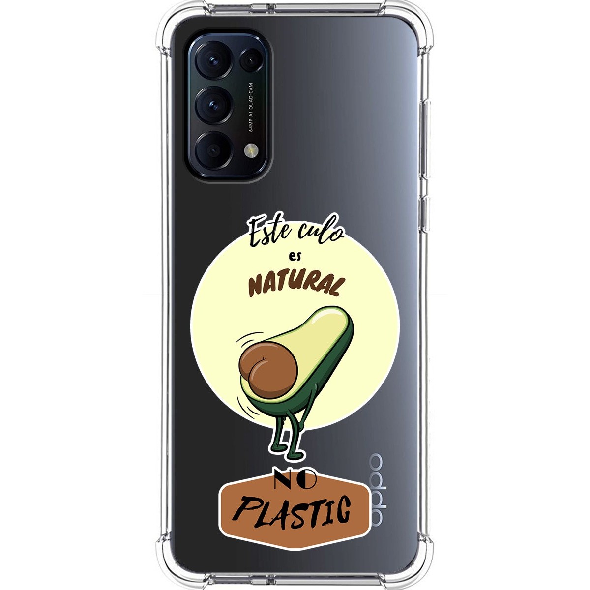 Funda Silicona Antigolpes para Oppo Find X3 Lite 5G diseño Culo Natural Dibujos