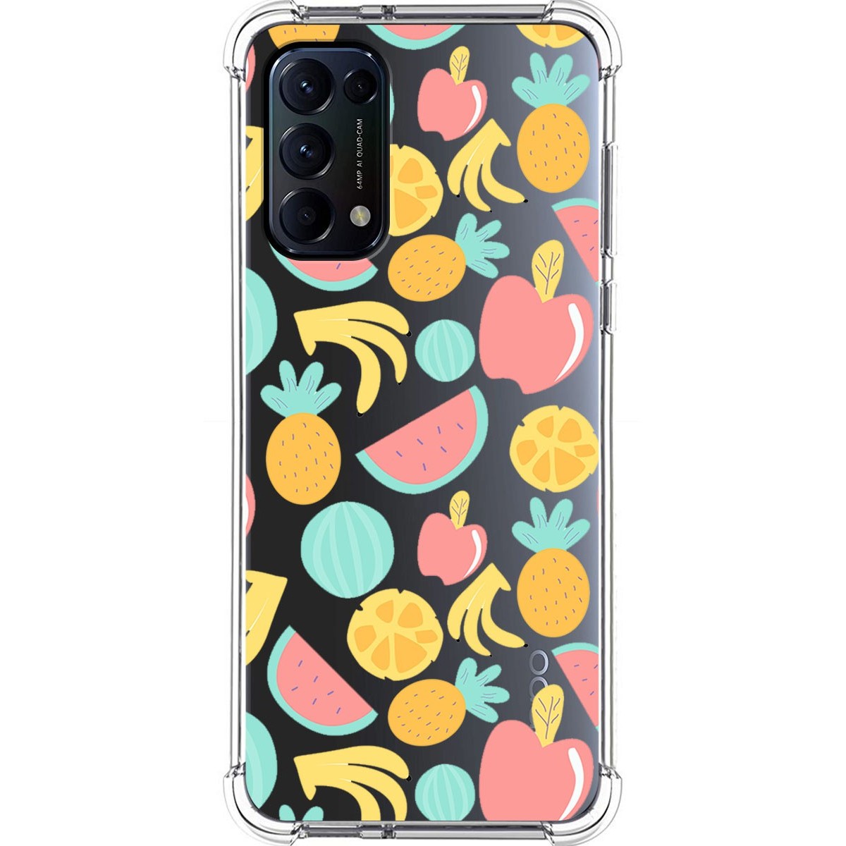 Funda Silicona Antigolpes para Oppo Find X3 Lite 5G diseño Frutas 02 Dibujos