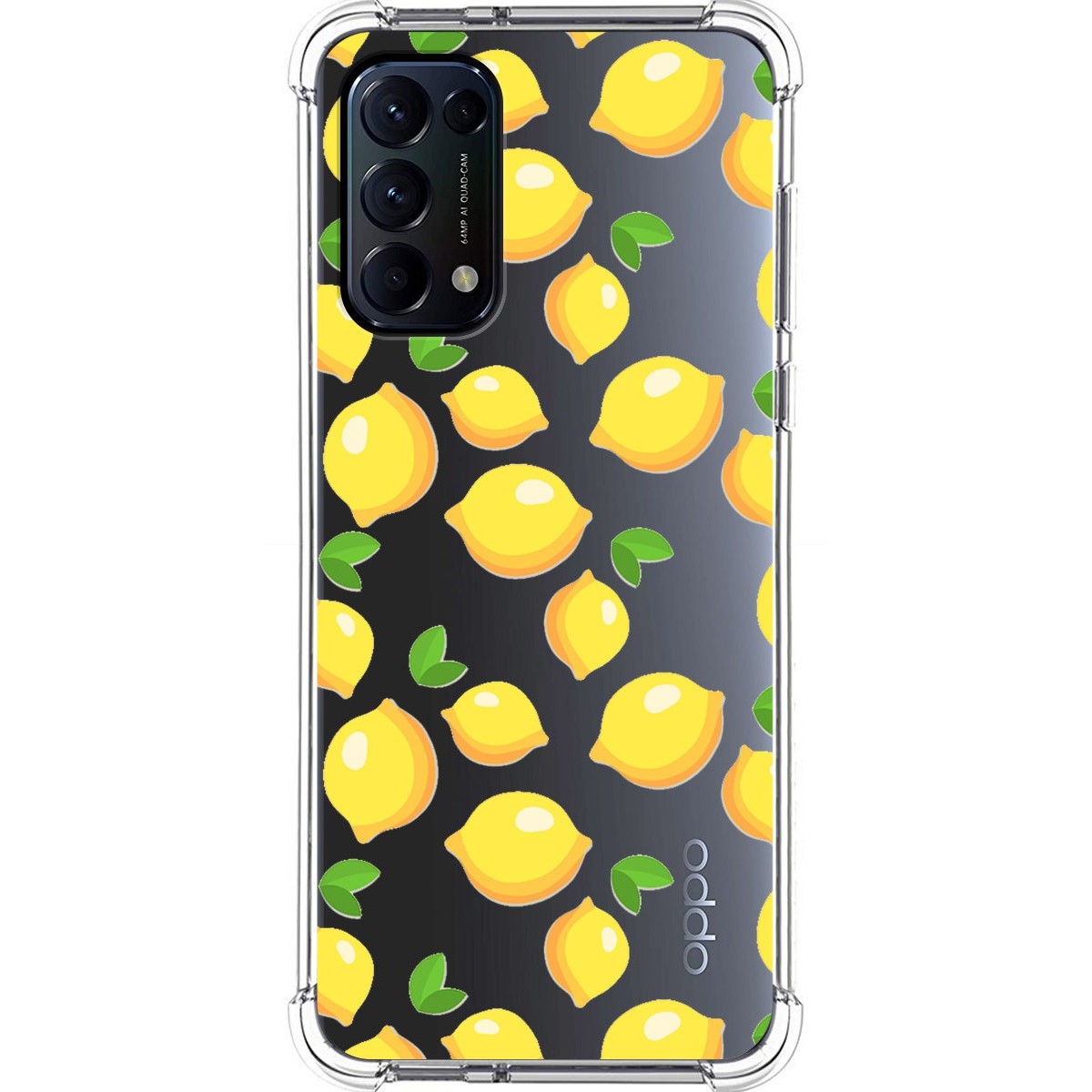 Funda Silicona Antigolpes para Oppo Find X3 Lite 5G diseño Limones Dibujos