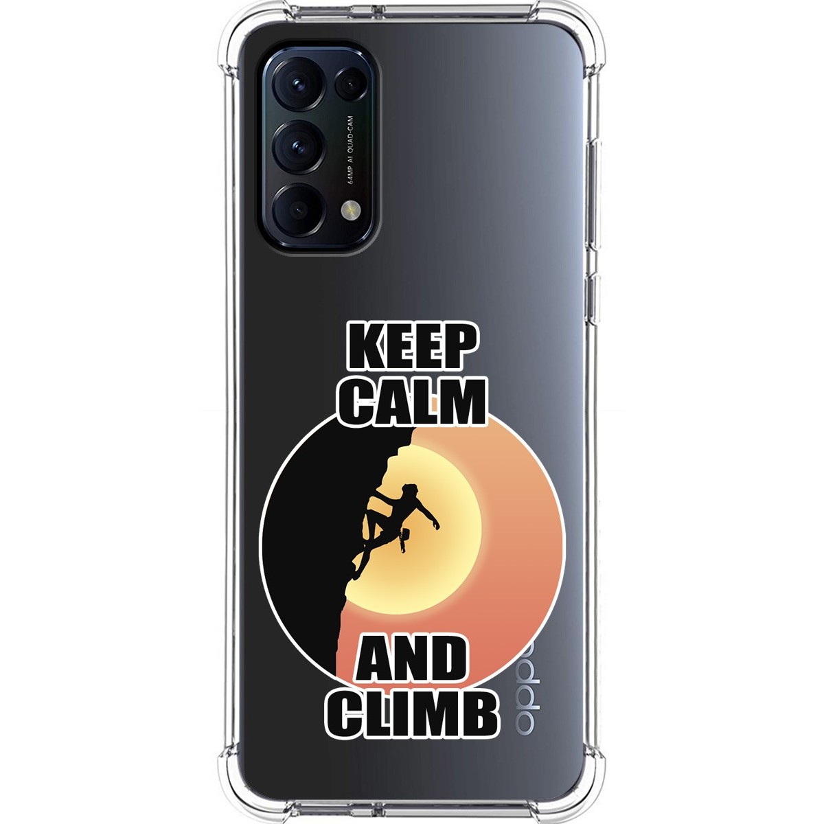 Funda Silicona Antigolpes para Oppo Find X3 Lite 5G diseño Mujer Escalada Dibujos