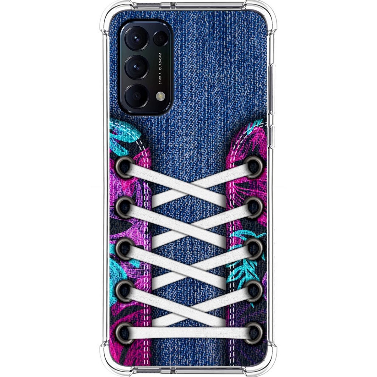 Funda Silicona Antigolpes para Oppo Find X3 Lite 5G diseño Zapatillas 06 Dibujos