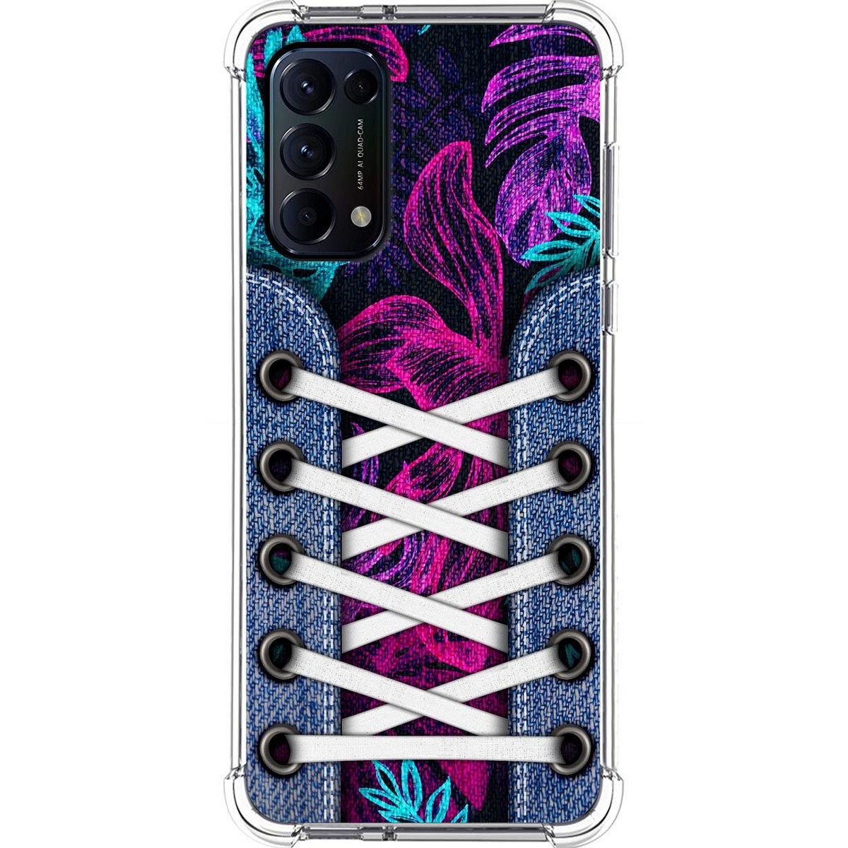 Funda Silicona Antigolpes para Oppo Find X3 Lite 5G diseño Zapatillas 07 Dibujos