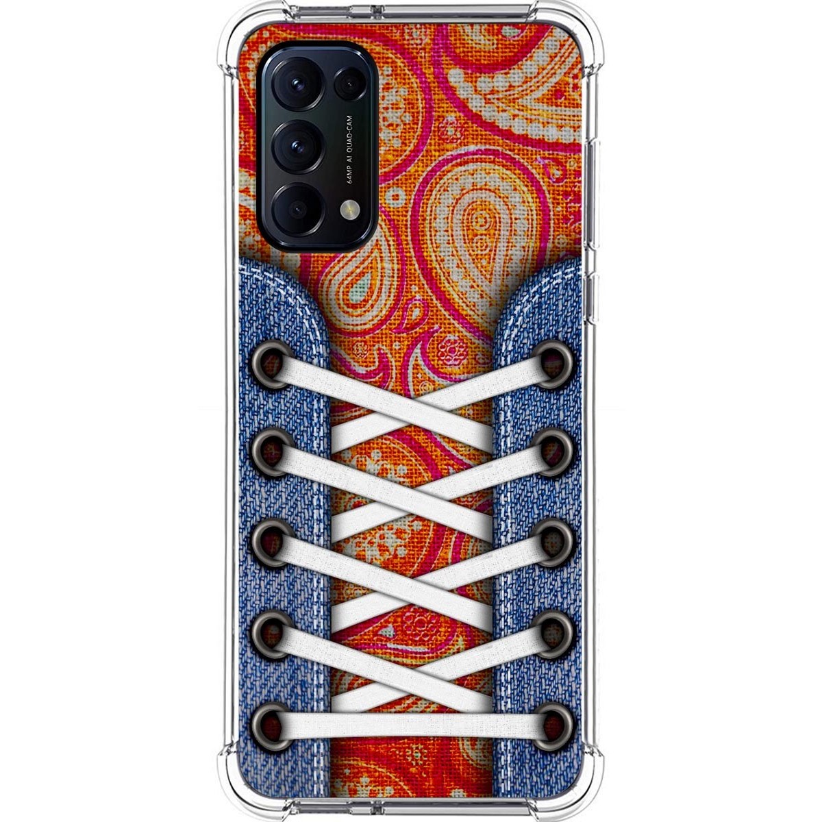Funda Silicona Antigolpes para Oppo Find X3 Lite 5G diseño Zapatillas 10 Dibujos
