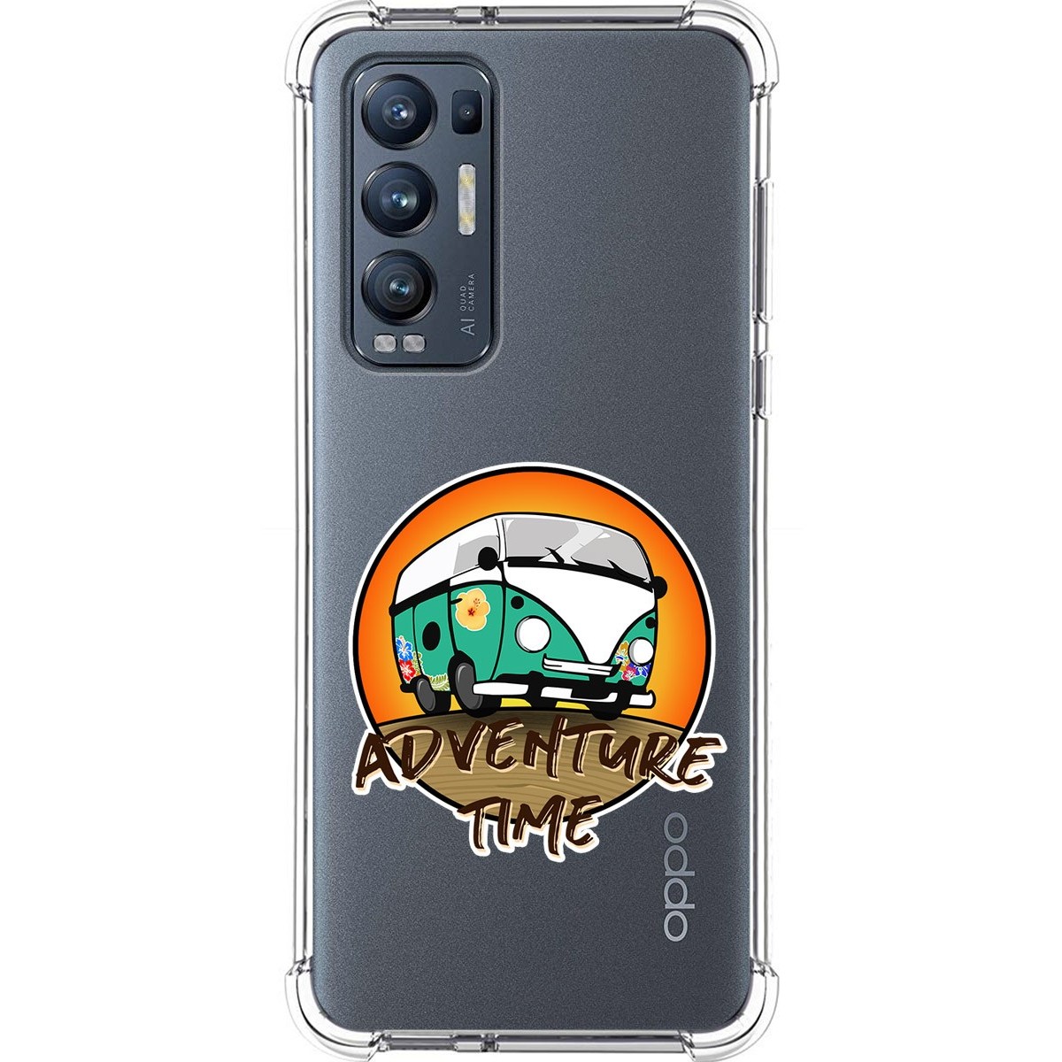Funda Silicona Antigolpes para Oppo Find X3 Neo 5G diseño Adventure Time Dibujos