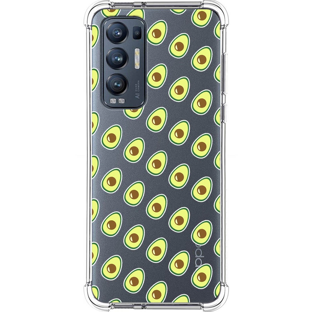 Funda Silicona Antigolpes para Oppo Find X3 Neo 5G diseño Aguacate Dibujos
