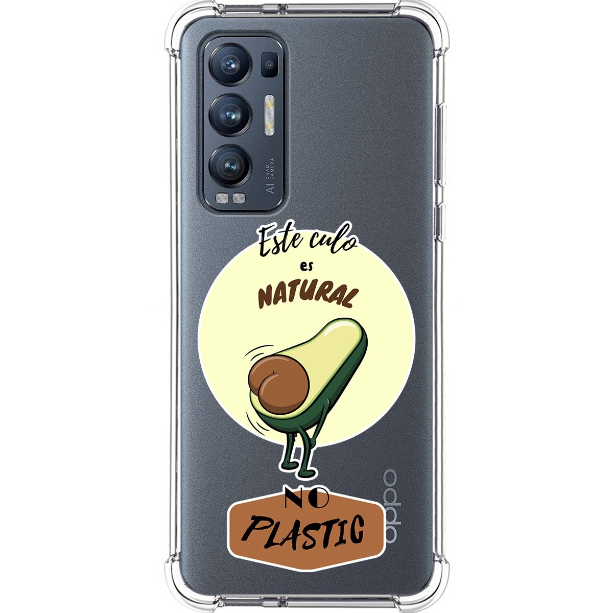 Funda Silicona Antigolpes para Oppo Find X3 Neo 5G diseño Culo Natural Dibujos