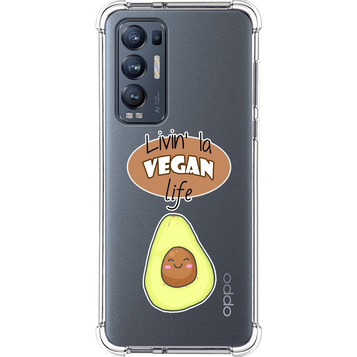 Oppo Find X3 Neo 5G Funda Gel Tpu Silicona transparente dibujo Vegan  Life
