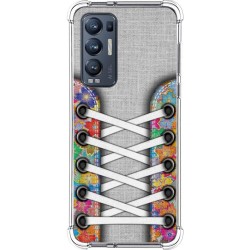 Funda Silicona Antigolpes para Oppo Find X3 Neo 5G diseño Zapatillas 04 Dibujos