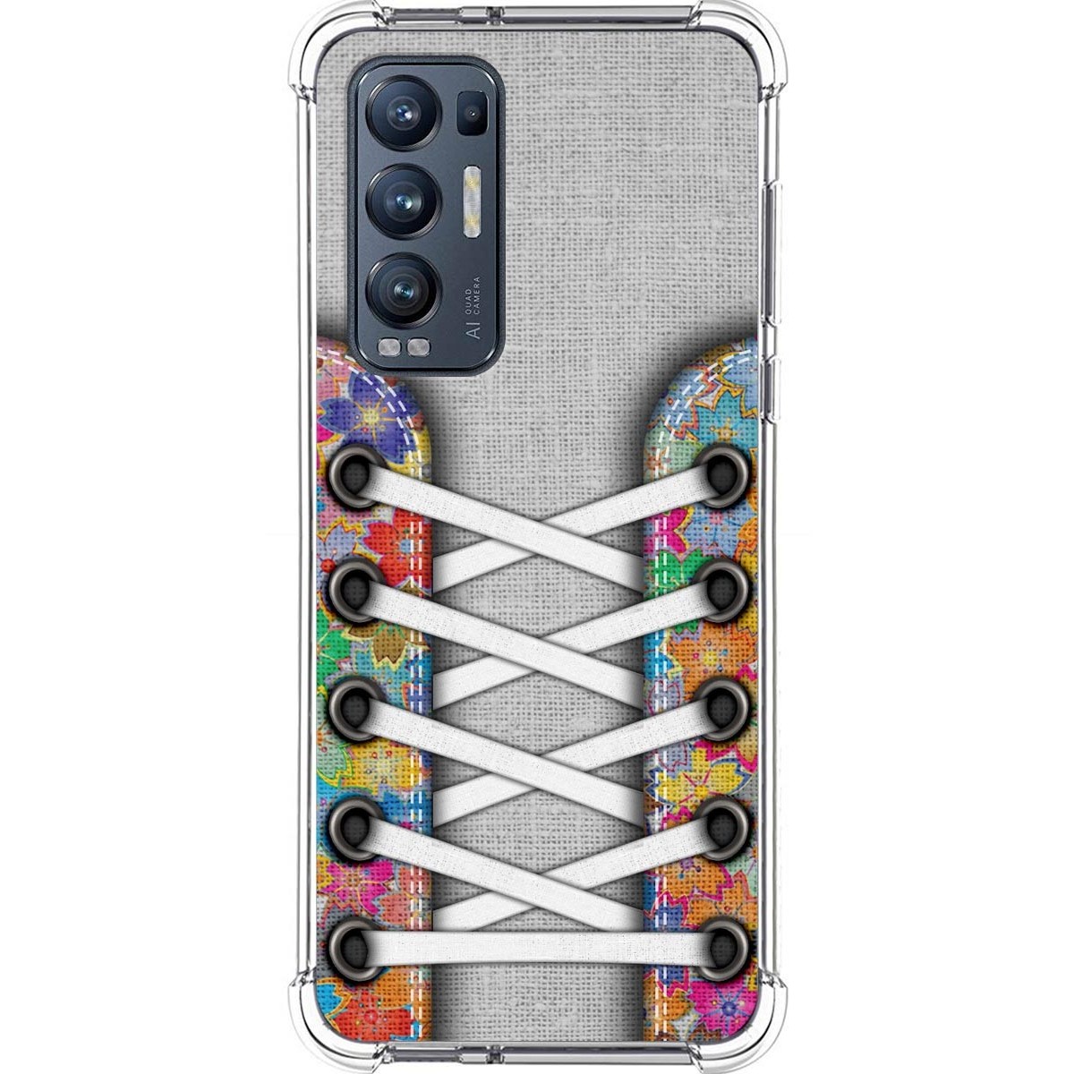 Funda Silicona Antigolpes para Oppo Find X3 Neo 5G diseño Zapatillas 04 Dibujos