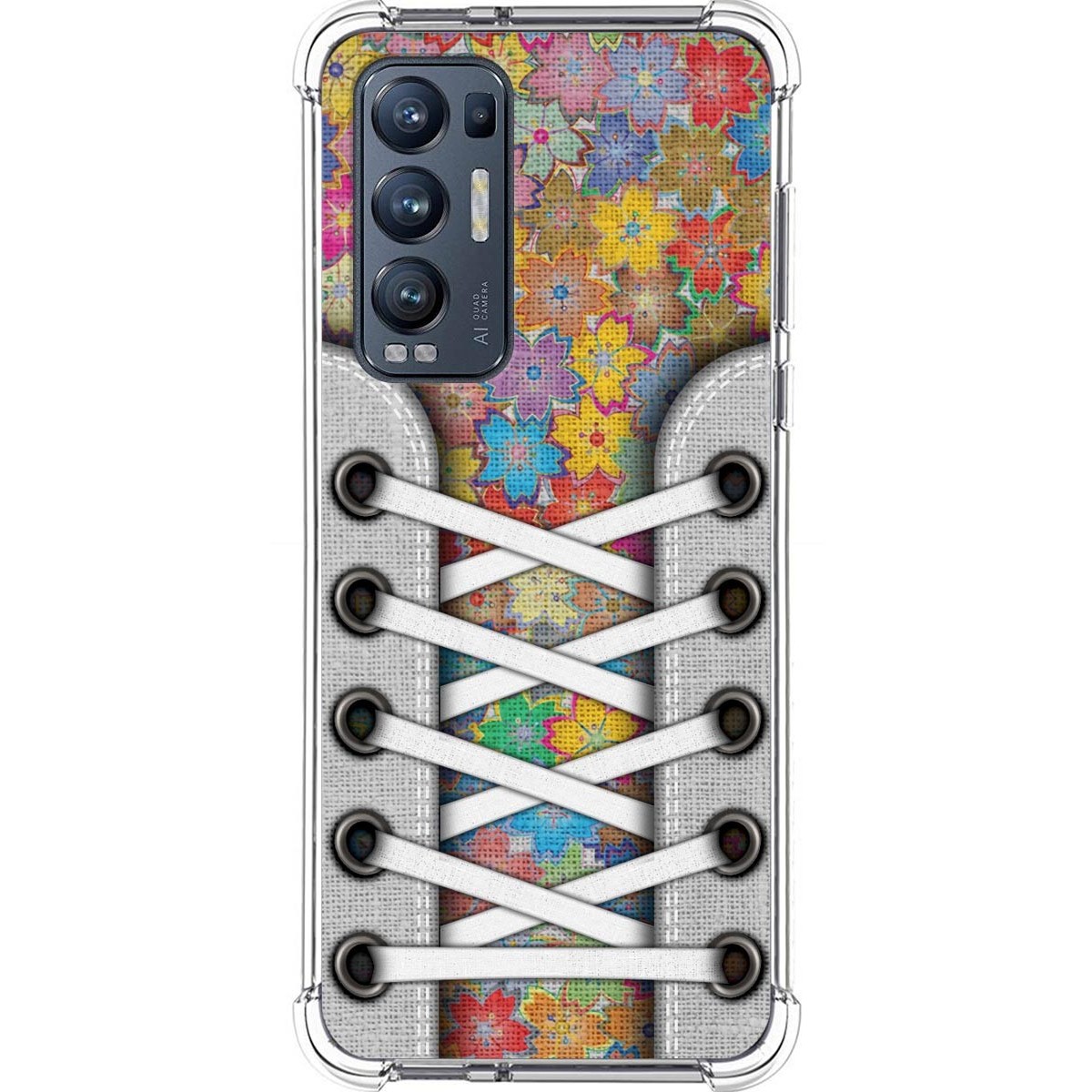 Funda Silicona Antigolpes para Oppo Find X3 Neo 5G diseño Zapatillas 05 Dibujos